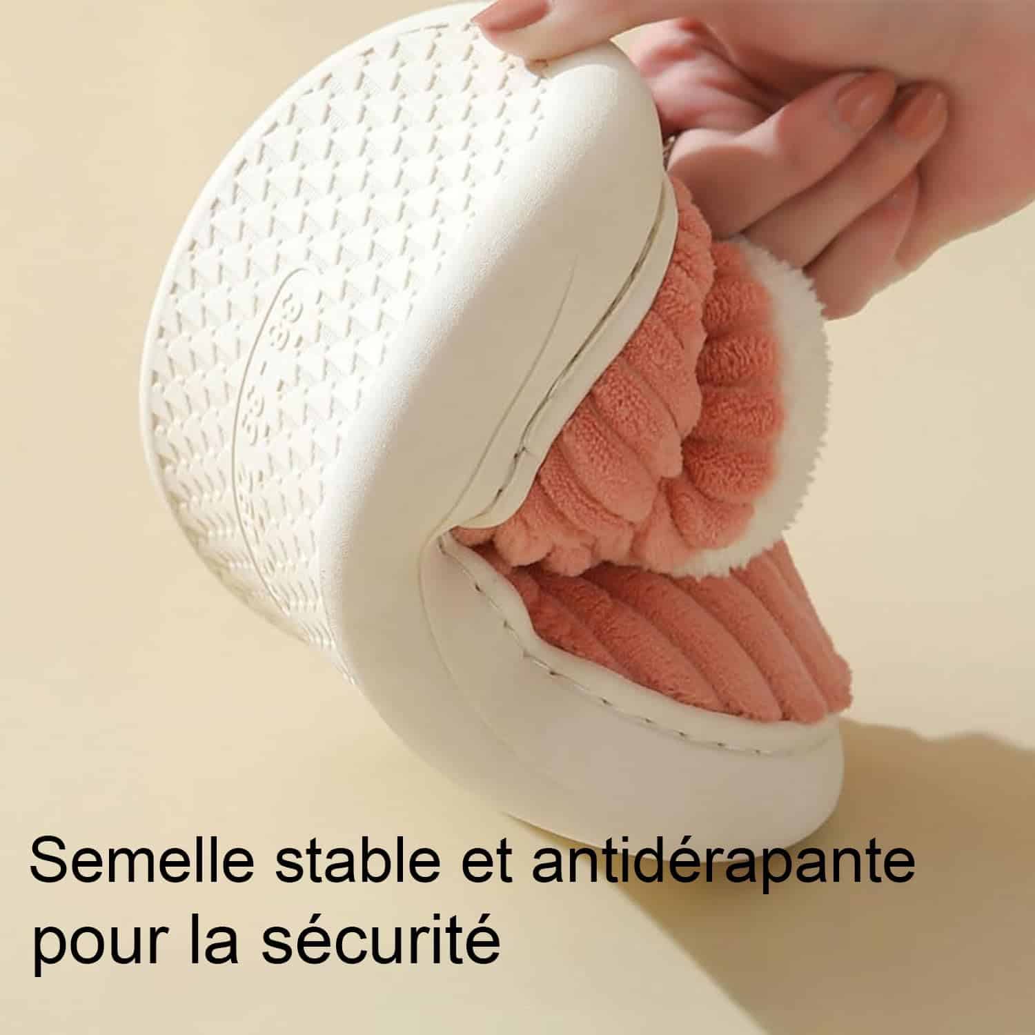 Chaussons Femme Hiver, Chausson Chaud et Confortables en Peluche – Image 5