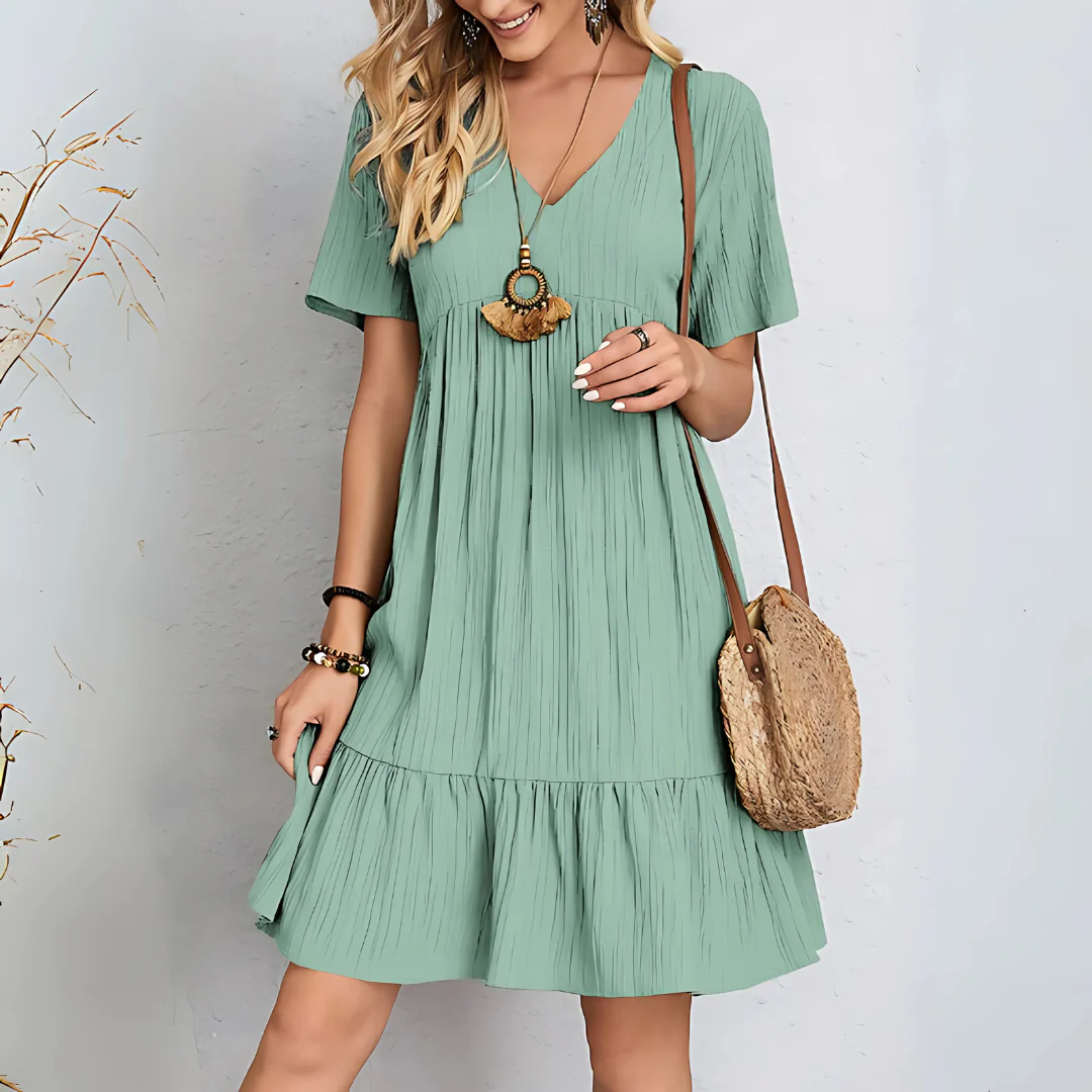 Robe fluide flatteuse pour le ventre – Image 4