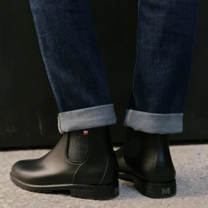 Bottes Chelsea noires imperméables