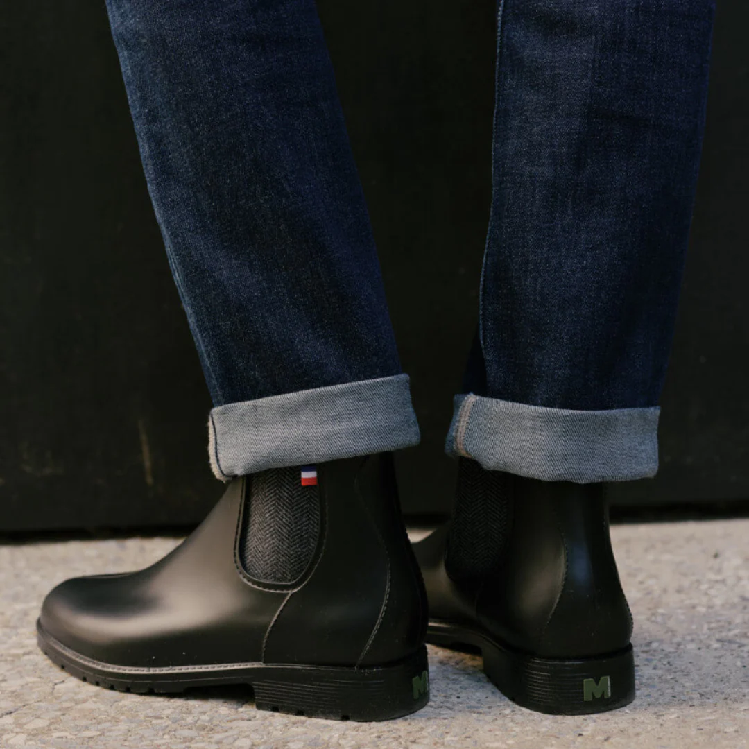 Bottes Chelsea noires imperméables