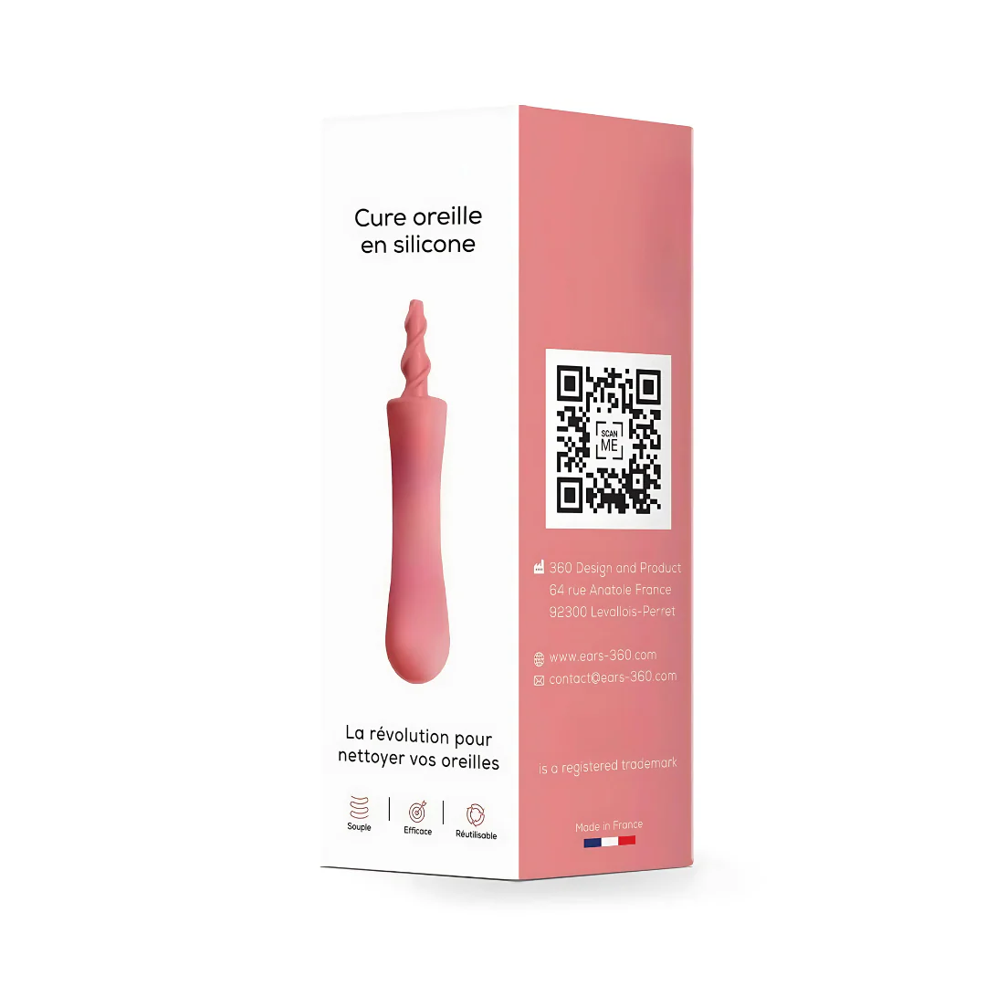 Cure-oreilles réutilisable en silicone – Nettoyage doux et sécurisé