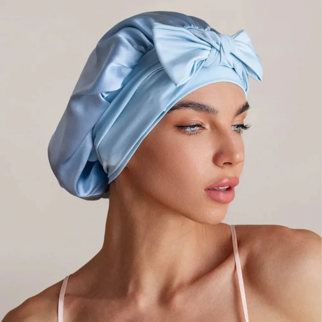 Bonnet de nuit en soie – Image 3