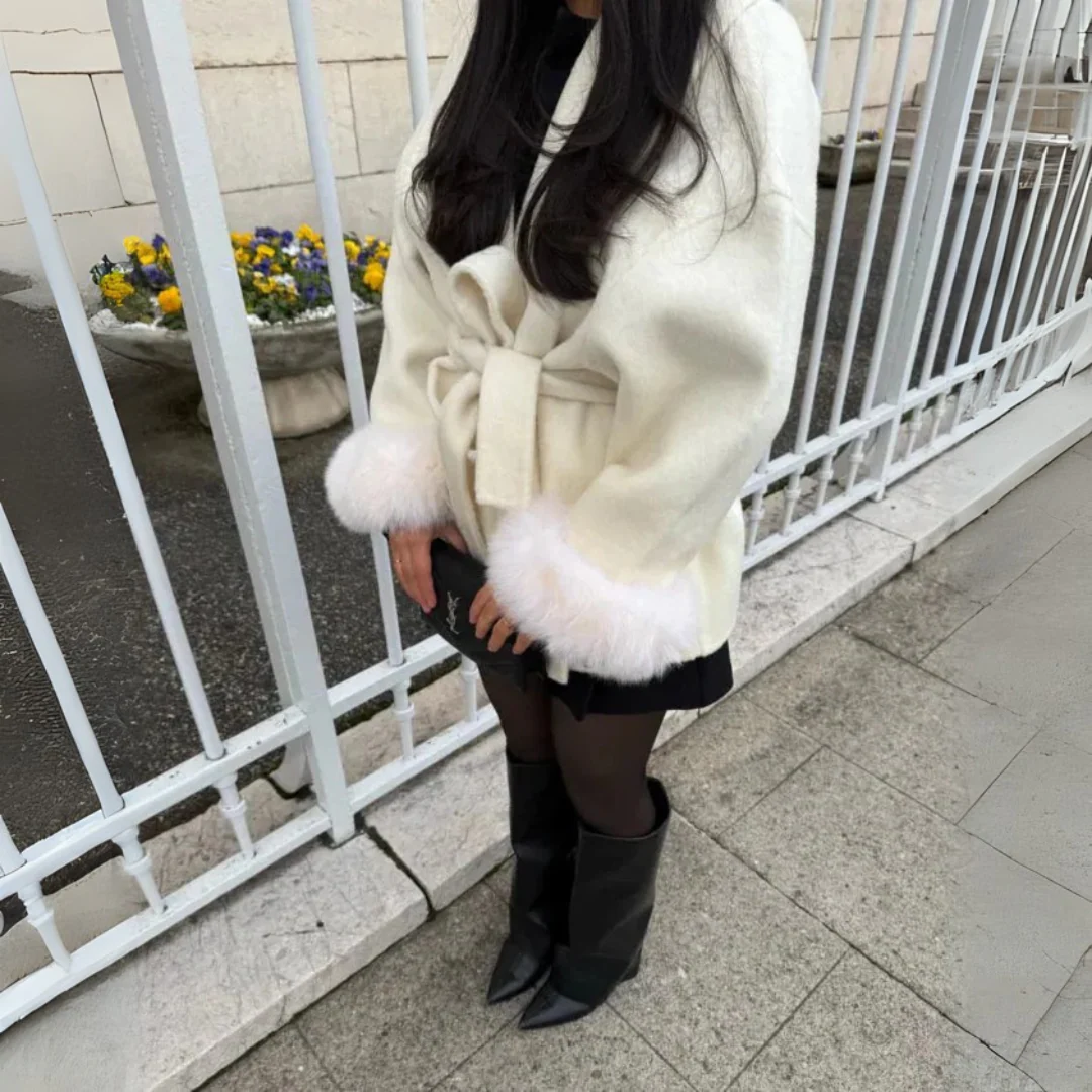 Cardigan ceinturé en maille douce – Image 5