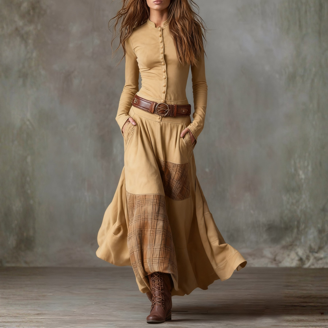 Robe longue élégante à manches longues – Image 8