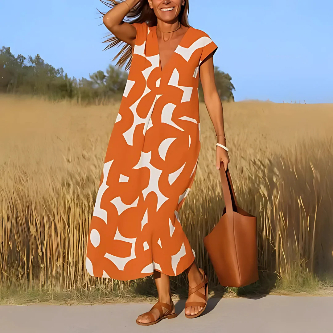 Robe fluide femme col V – Image 5