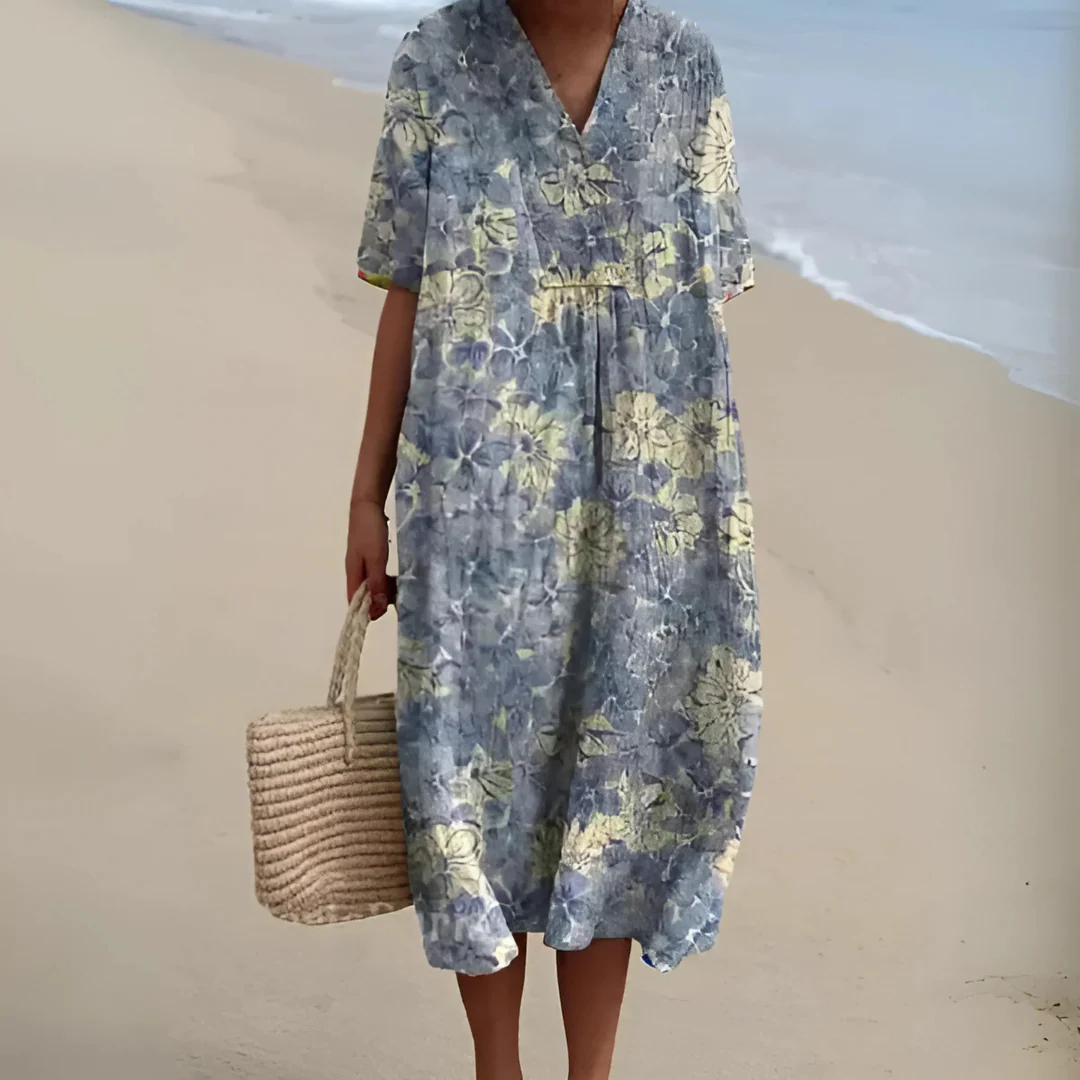 Robe Fleurie Bohème – Coupe Ample et Tissu Léger pour l’Été – Image 5