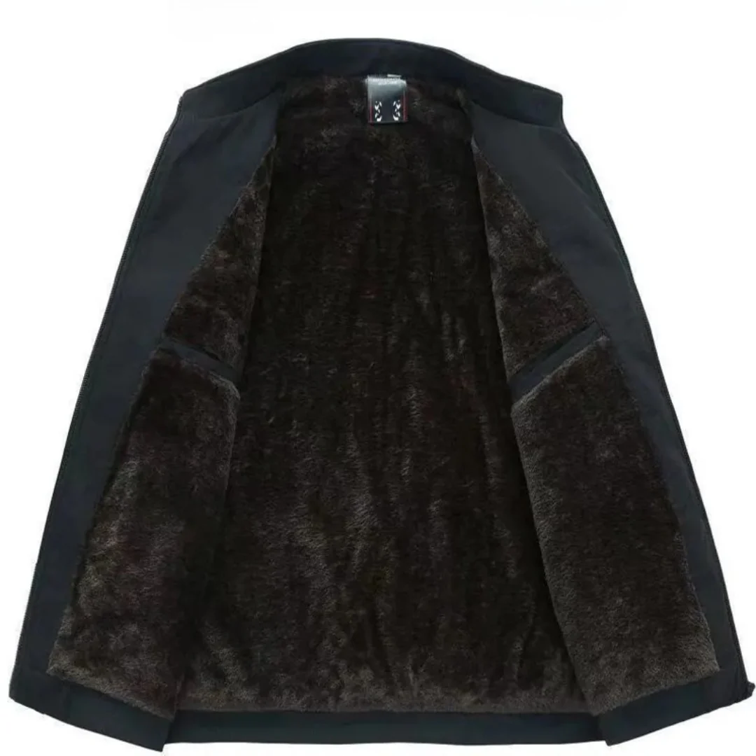 Veste d’hiver en laine avec intérieur en fourrure synthétique – Image 7