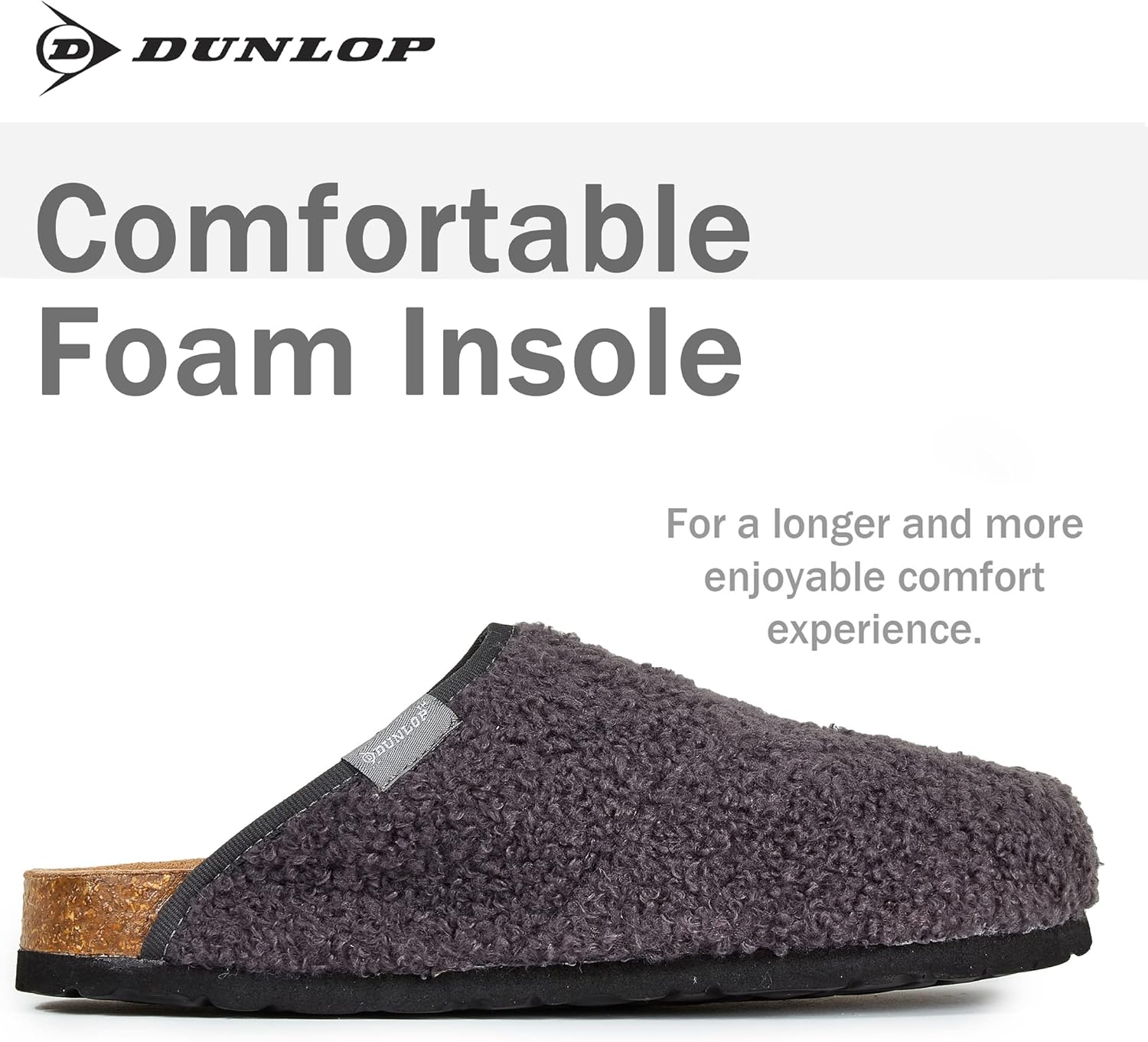 Chaussons Femme Hiver DUNLOP, Pantoufle Mule Femme Chaude – Image 2