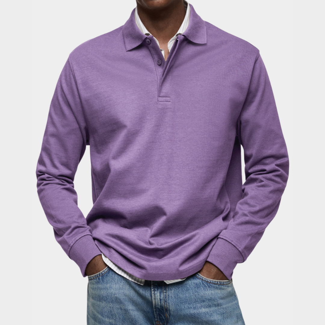 Polo manches longues homme élégant et confortable – Image 8