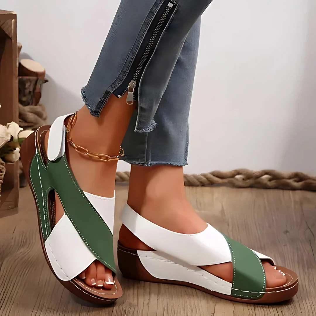 Sandales compensées femme colorées – Image 6