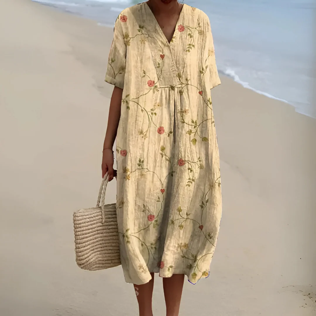 Robe Fleurie Bohème – Coupe Ample et Tissu Léger pour l’Été – Image 6