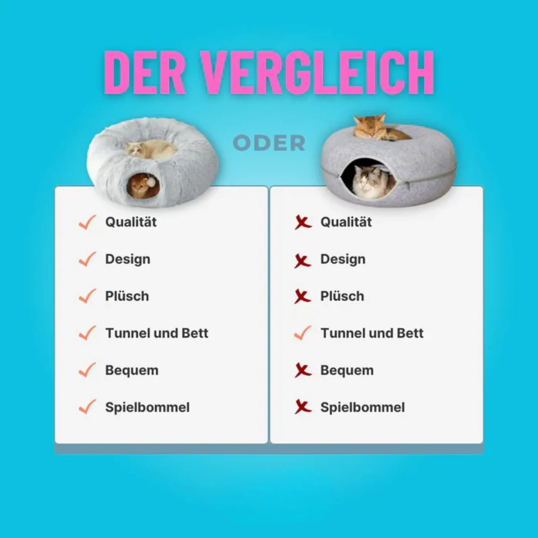 Tunnel douillet pour chats – Pour des moments de calme et de jeu – Image 7