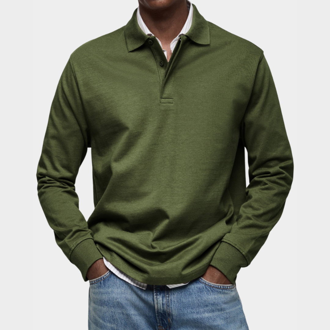 Polo manches longues homme élégant et confortable – Image 9