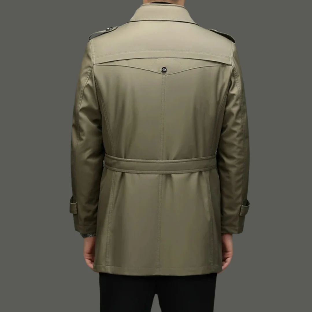 Trench-coat mi-long pour homme avec doublure amovible – Image 5