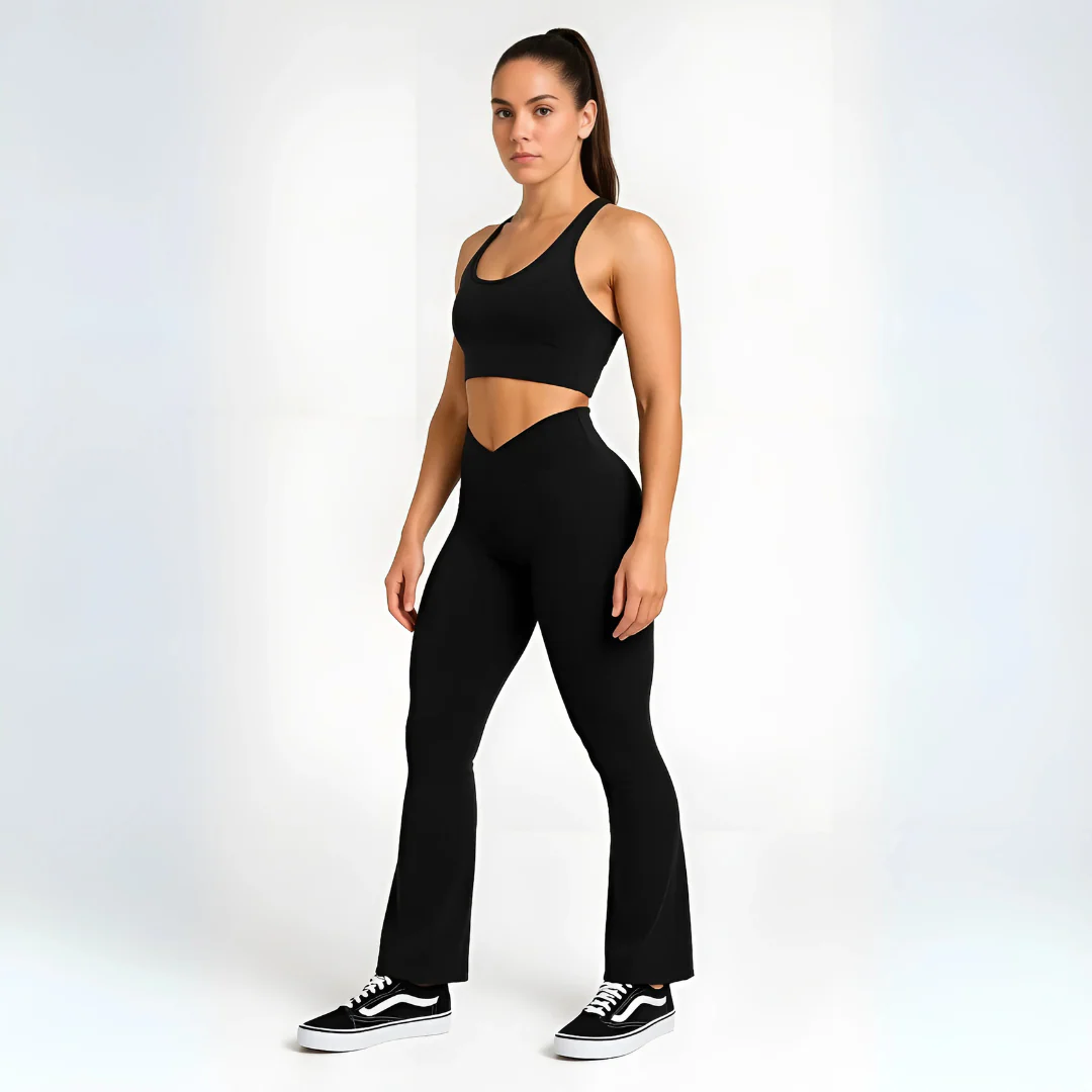 Leggings galbants à coupe évasée – Image 8