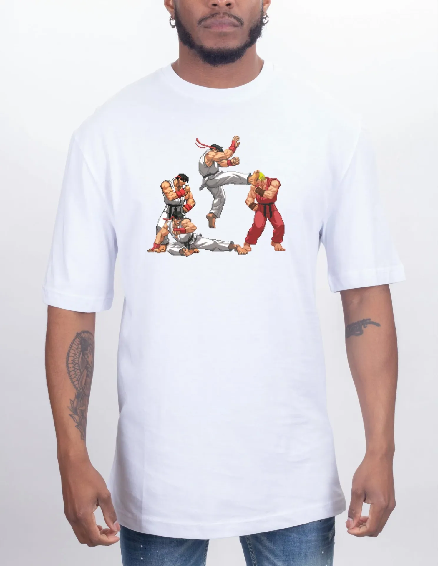 T-shirt dbz akira simpson street fighter – Image 7
