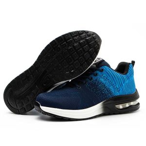 Basket de Sécurité GRAVITY BLUE - Chaussures de Travail S3 SRC [Amorti Air & Dégradé Bleu]