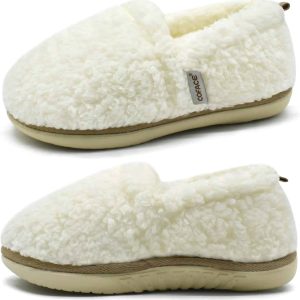 Chaussons Femmes Moelleux Mousse À Mémoire De Forme Douce Peluche Sherpa Doublé Polaire