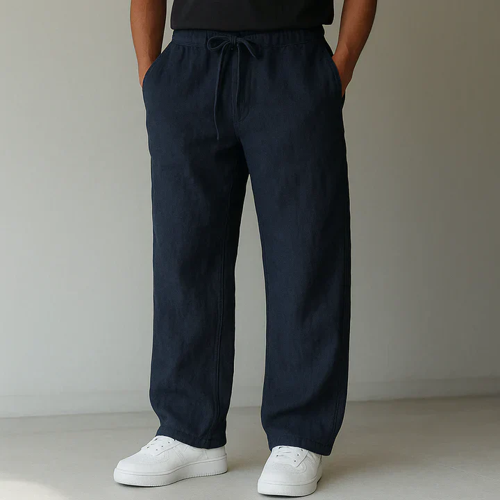 Pantalon ample en lin pour homme