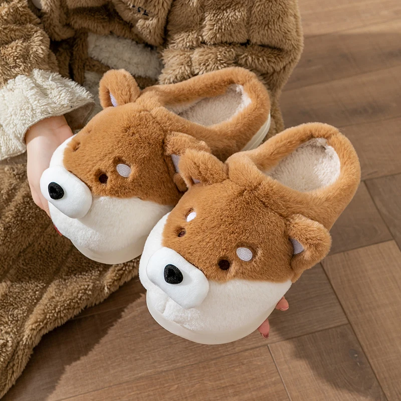 Chausson Animaux Fourrure Chien Husky – Image 9