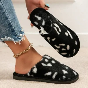 Chausson Chaud Mule Léopard