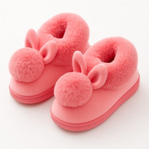 Chausson Avec Pompon Et Lapin