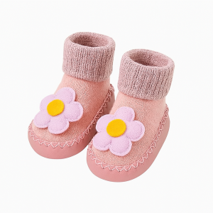 Chausson Fleuri Bébé Fille
