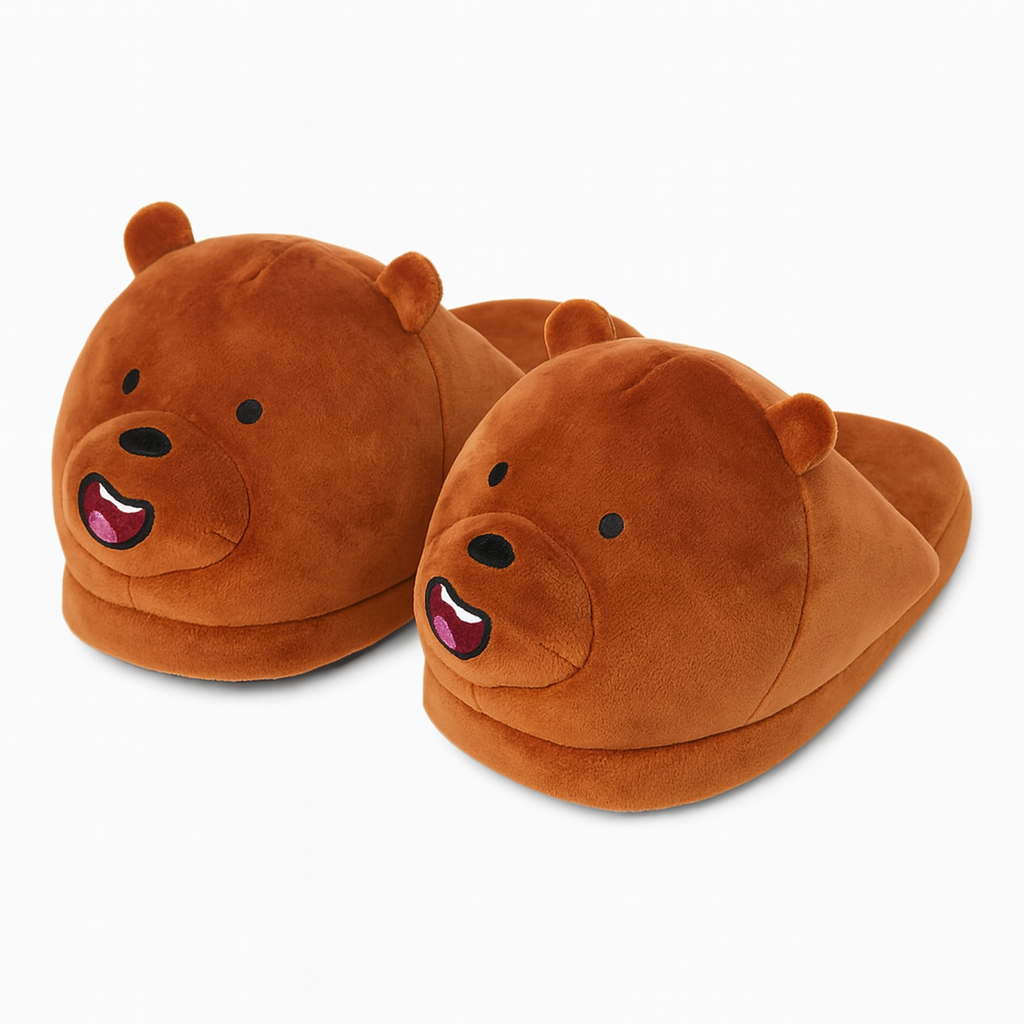 Chaussons Chauds – animaux Grizzly