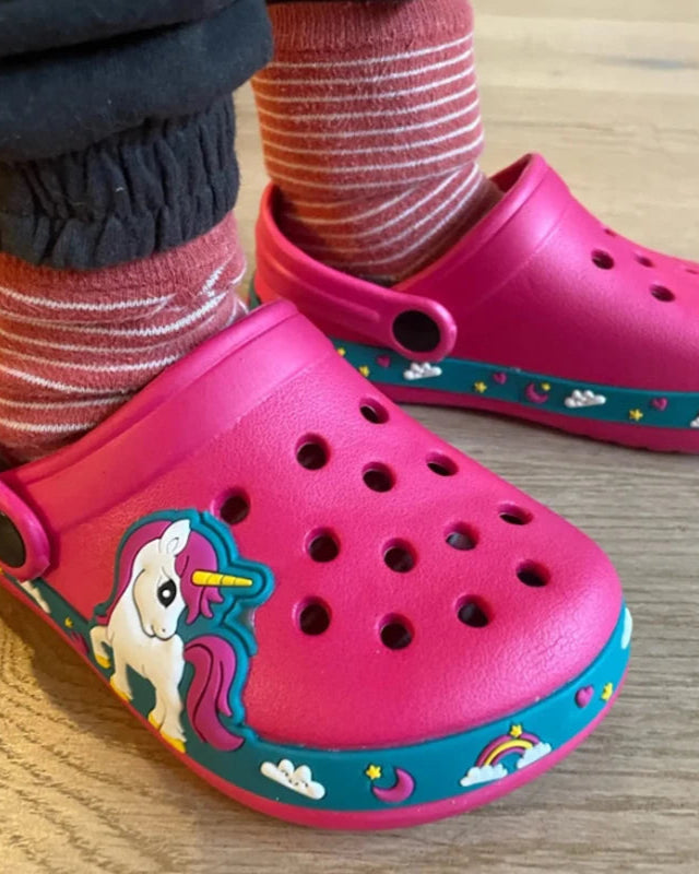 Chaussons Enfant – Licorne Dino Style Croc