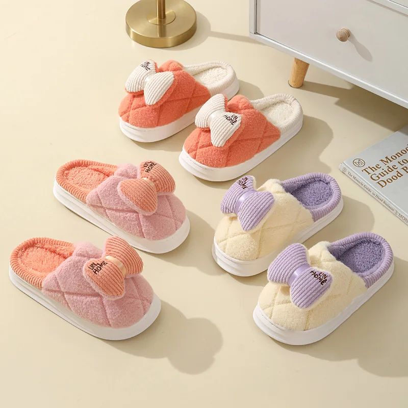 Chausson Femme Chaud Noeud Papillon – Image 7