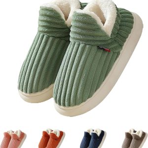 Chaussons Femme Hiver, Chausson Chaud et Confortables en Peluche