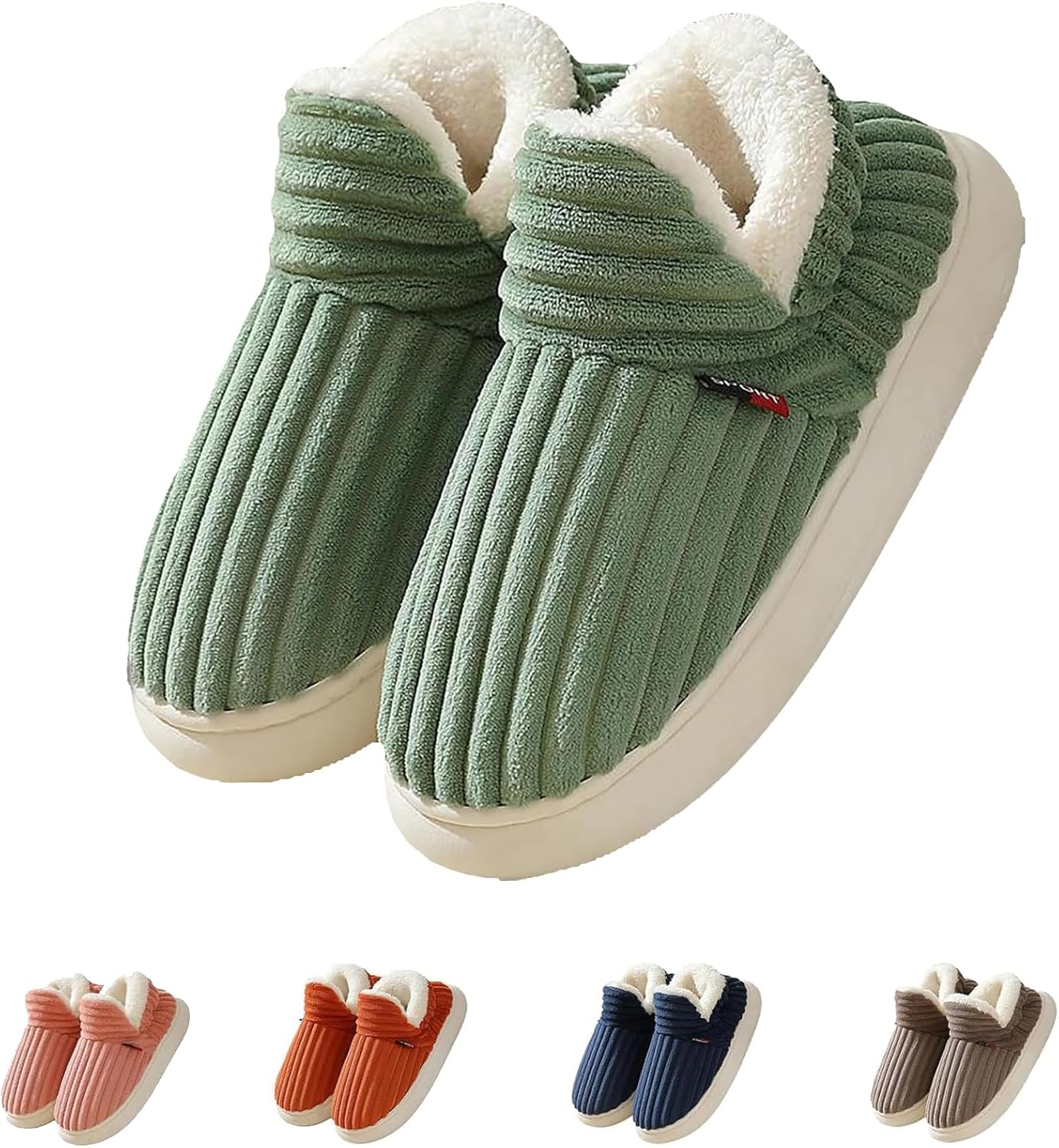 Chaussons Femme Hiver, Chausson Chaud et Confortables en Peluche