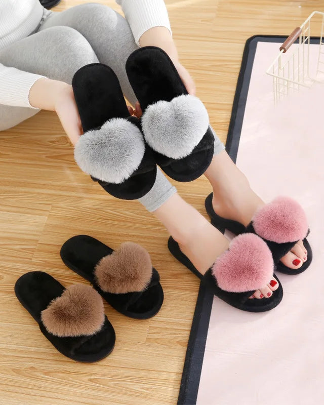 Chaussons Femme Cœur Douillet