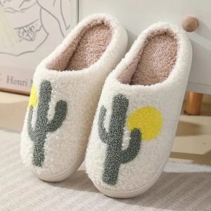 Chaussons femme mules | Cactus