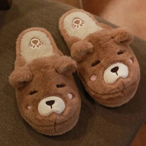 Chaussons animaux en peluche | Ours