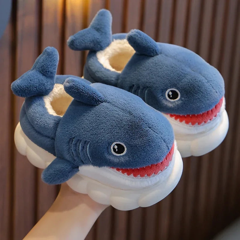 Chaussons animaux enfant | Requin gris