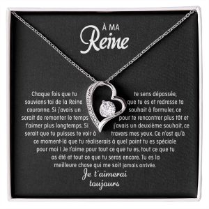À Ma Reine – Collier Cœur D’amour
