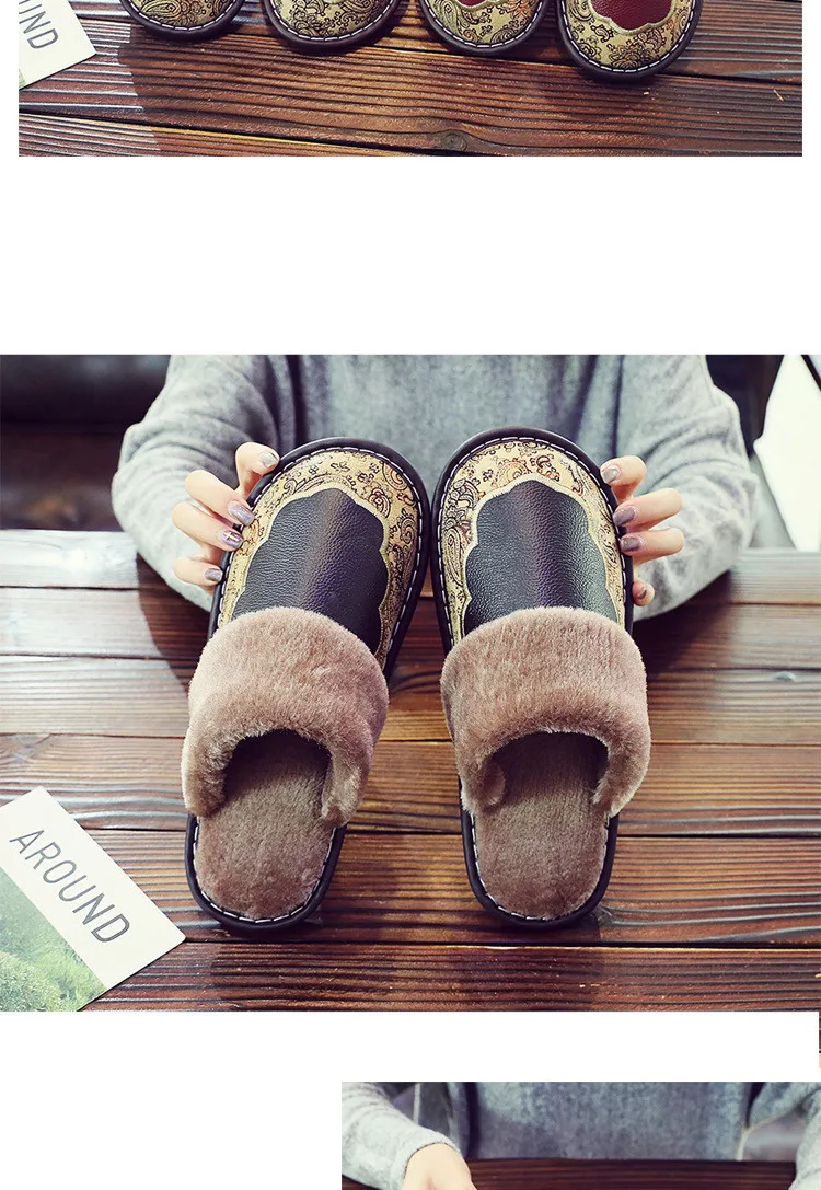 Babouches cuir homme artisanales Café – Image 5