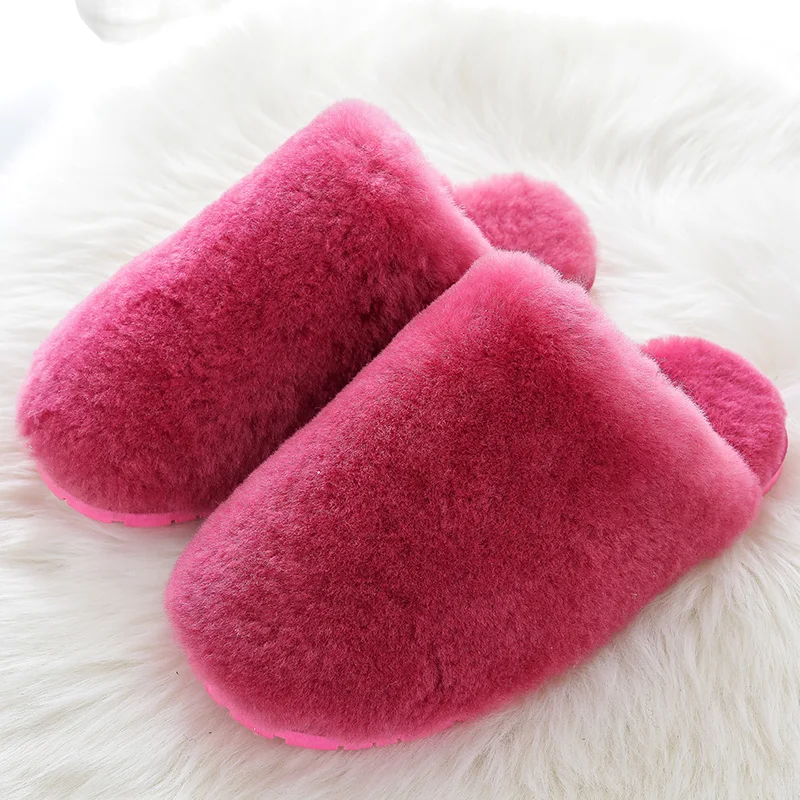 Chaussons femme fourrés rouges cocooning – Image 2