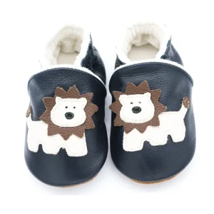 Chaussons chat Motif lion dérapant intérieur pour premiers pas