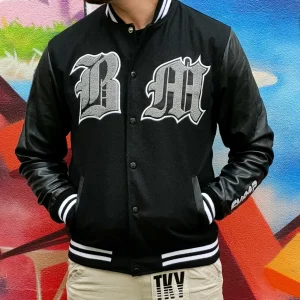 Veste teddy en cuir Boyz N The Mood