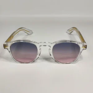 Lunettes de soleil transparentes degradées