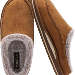 Pantoufles hommes confortables, intérieur point fait main, microsuède