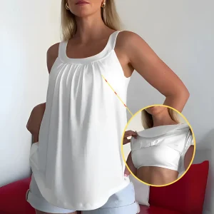 Débardeur plissé sans bretelles