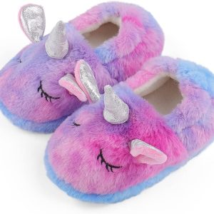 Chausson licorne pour Fille et Garçon Animaux en Peluche Souple