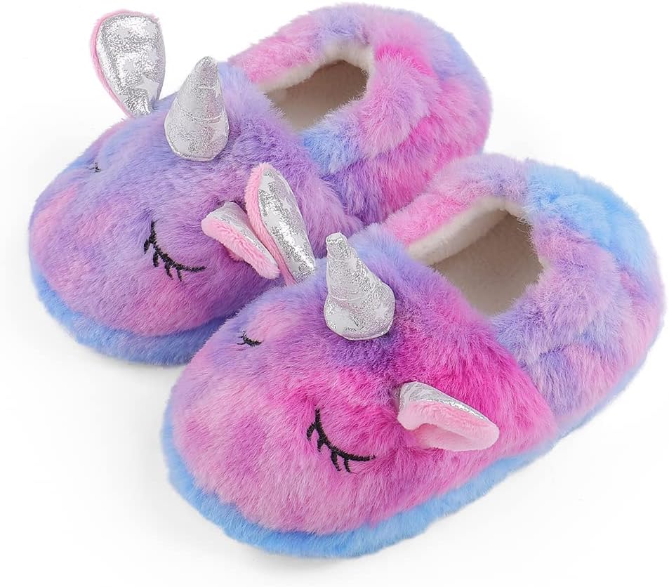 Chausson licorne pour Fille et Garçon Animaux en Peluche Souple