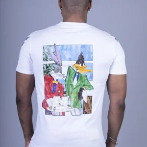 T-shirt Bugs bunny daffy duck white