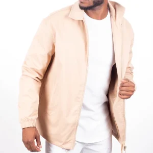 Veste zippées casual beige