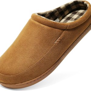 Pantoufles en mousse à mémoire de forme chaude pour homme