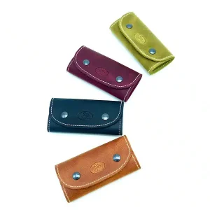 PORTE-CLE MOUSQUETON 6 CROCHETS EN CUIR A PRESSION – ARTISAN